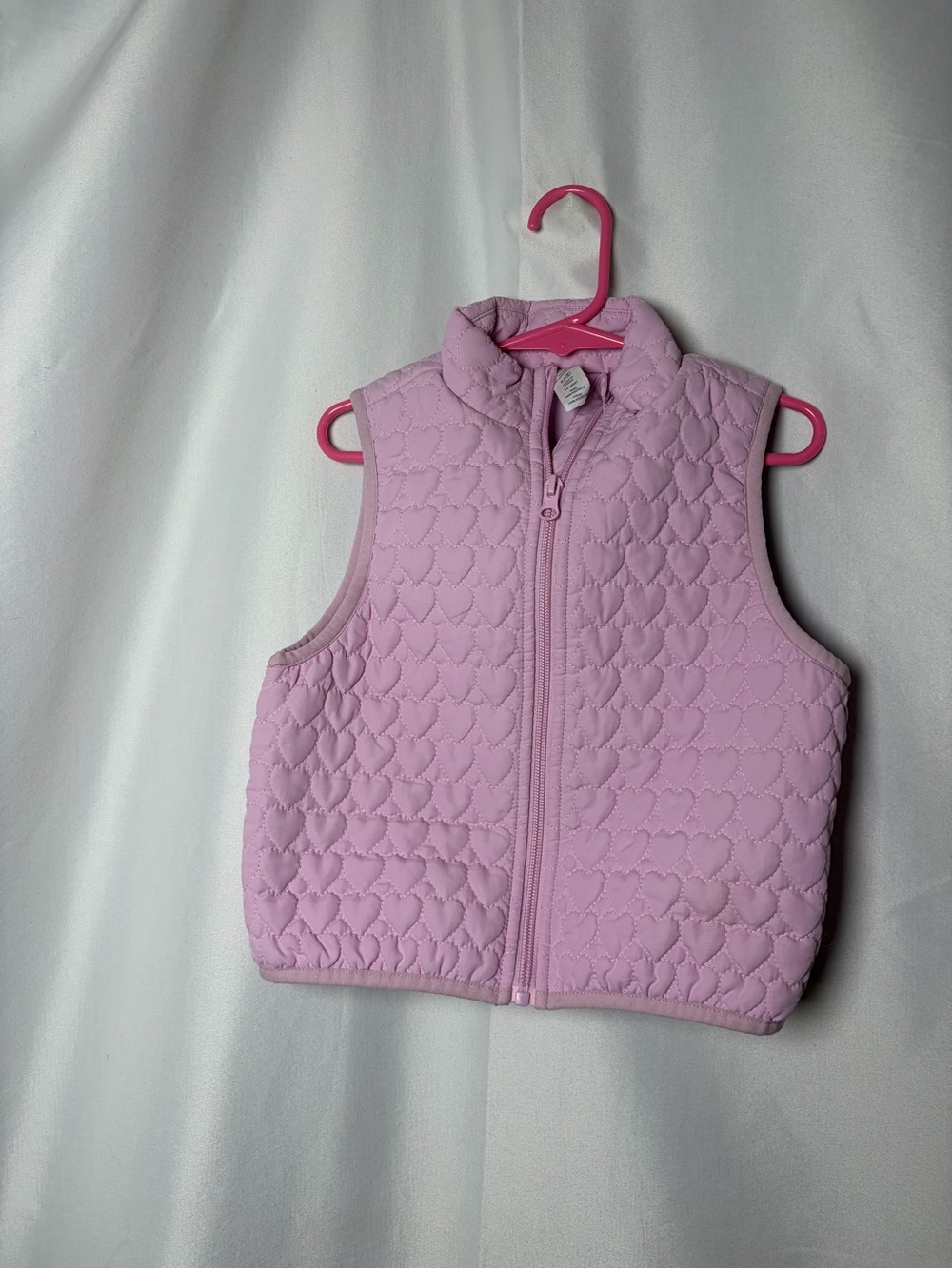 90 Degree By Reflex Light Pink Quilted Kids Vest